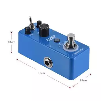 Компрессор Rowin COMP Compress Педаль эффектов для гитары Корпус из алюминиевого сплава True Bypass