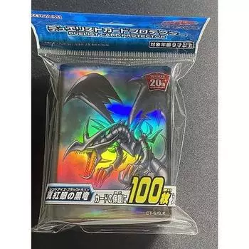 Konami Yu-Gi-Oh Protector Red-Eyes Black Dragon Protector Sleeves 100 листов, популярная корейская игра