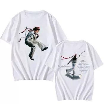 Конан Грей Футболка с графикой альбома Wishbone Хлопковая футболка с коротким рукавом Летние футболки для мужчин Уличная одежда Хип-хоп Мода 2025 Мужские футболки XS белый