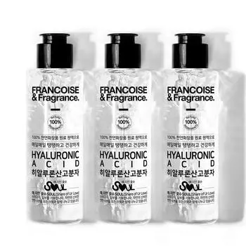 Концентрат высокомолекулярной гиалуроновой кислоты Franceoise, 100% гиалуроновая кислота, увлажняющий, эластичность, 50 мл, 3 штуки