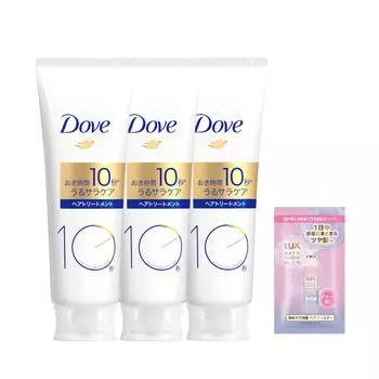 Концентрированное молочко Dove 10-секундное лечение 180 г цветочное 3 шт с бонусом