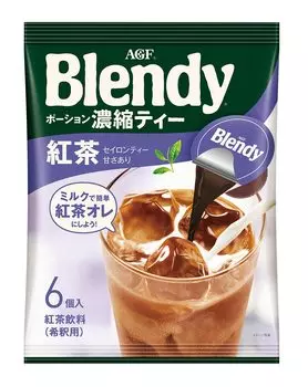Концентрированный чай AGF Blendy Potion 6 чаев x 12 пакетиков [Холодный чай] [Черный чайный напиток]