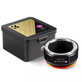 Концепция Адаптер для байонета Nikon F Адаптер для байонета E Совместимый с NIKON объектив AI Совместимость с камерой Sony NEX E Матовое покрытие Реализация бесконечности