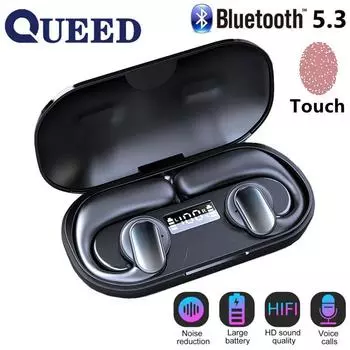 Концепция костной проводимости Bluetooth-гарнитуры Беспроводная TWS против уха Bluetooth-гарнитура Huaqiang North