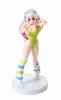 Концептуальная фигурка Super Sonico Green -80-е- зелёный