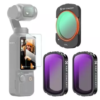 Концептуальный магнитный фильтр для DJI OSMO Pocket 3 AGC Оптическое стекло Высокопропускающий ND-фильтр Регулировка ослабления света Повышение контрастности
