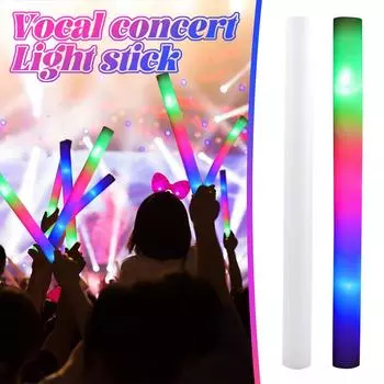Концертная светящаяся палочка LED красочная светящаяся пенопластовая губчатая палочка праздничные принадлежности для атмосферы One Size