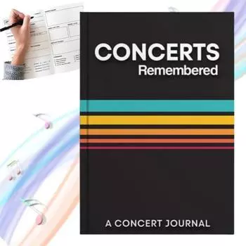 Концертный дневник Тетрадь 124 пронумерованные страницы Концерты Запомненные Артисты Дата Память Любителя Музыки