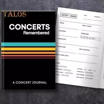 Концертный дневник Тетрадь 124 пронумерованных страниц Концерты Памятные даты артистов Любителей музыки Книга памяти Концертный журнал A