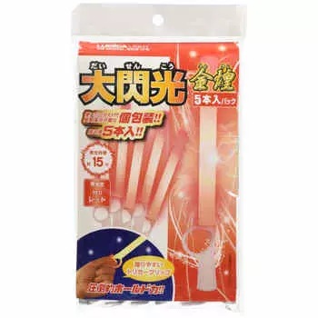 Концертный светильник LUMICA Lumica Light Great Flash Golden Glitter 5 шт. в упаковке для концертов, мероприятий, фестивалей, летних каникул, красный