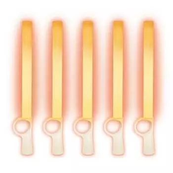 Концертный светильник LUMICA Lumica Light Large Flash Golden Glitter, 5 шт. в упаковке для концертов, мероприятий, фестивалей, летних каникул, оранжевого цвета