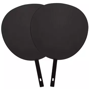 Концертный веер для болельщиков Fan Jumbo Fan Black Plain Matte (Набор 2)