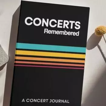 Концертный журнал в мягкой обложке Музыкальный дневник Тетрадь Воспоминания о концертах Бортовой журнал Отслеживание любимых живых событий Книга памяти концертов
