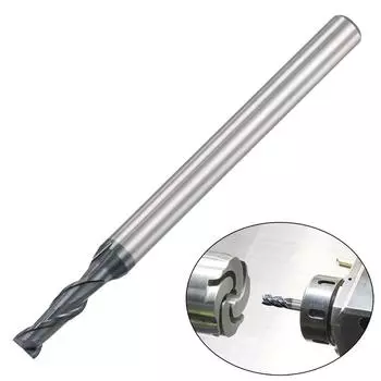 Концевая фреза Концевая фреза HRC45 Твердосплавный квадрат 1 шт. 2 лезвия 2 канавки