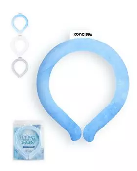 konciwa Cool Double Tube Cool замерзает естественным образом ниже уровня люминесцентных ламп, охлаждающих шею, не подверженных тепловому удару, для поездок на работу и просмотра спортивных состязаний, праздничный подарок