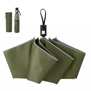 Konciwa складной One автоматический ультра 8 ребер автоматический складной складной One Water Quick сильный ветер удобный для переноски зонт, сенсорный, открывающийся/закрывающийся, мужской, оливковый