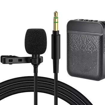 Конденсаторный микрофон Geekria Pin, микрофон Lahelia для прямой трансляции, петличный микрофон для цифровой зеркальной камеры, видеокамеры, аудиорекордера, разъем 3,5 мм