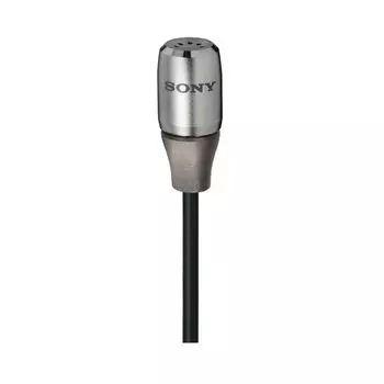 Конденсаторный микрофон Sony для смартфонов с держателем-клипсой в комплекте монофонический/для ECM-SP10