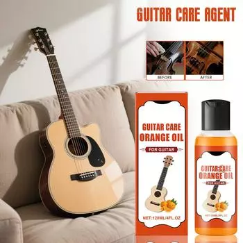 Кондиционер для чистки гитары 2-в-1, чистящее средство для деревянных инструментов, очиститель для гитарных струн, 120 мл One Size белый