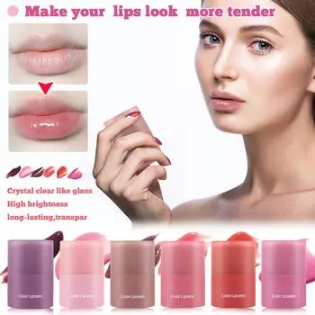 Кондиционер для губной помады и помада мгновенно сияют и увлажняют блеск и женский уход за губами Ежедневный блеск для губ Макияж One Size фиолетовый