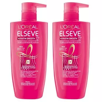 Кондиционер для разглаживания волос L Oral Paris Keratin, 410 мл, 2 шт.