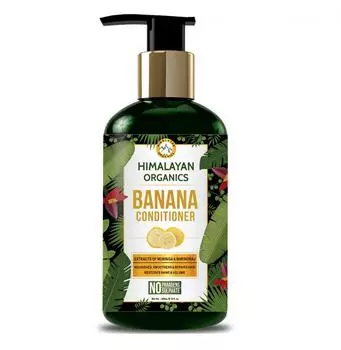 Кондиционер для сухих и вьющихся волос с Бананом (300 мл), Banana Conditioner, Himalayan Organics