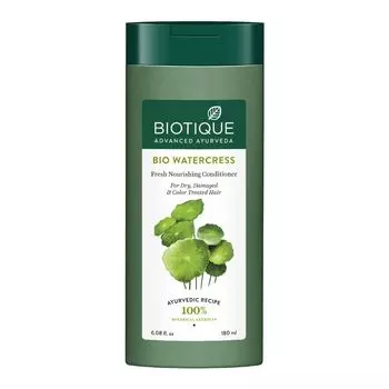 Кондиционер для сухих, поврежденных и окрашенных волос (180 мл), Bio Watercress Fresh Nourishing Conditioner, Biotique 12.96875