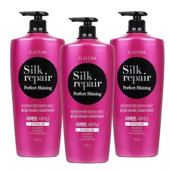 Кондиционер для волос Elastine Silk Repair Perfect Shining Gold Silk, 1,2 л, 3 шт.