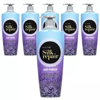 Кондиционер для волос Elastine Silk Repair с ароматом детской присыпки, 550 мл, 6 шт.