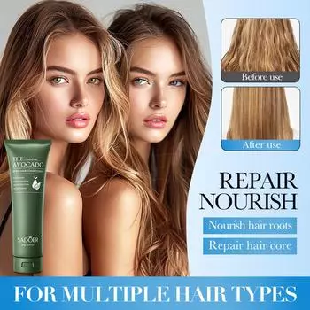 Кондиционер для восстановления и разглаживания волос с авокадо, кондиционер для уменьшения пушистости 250g