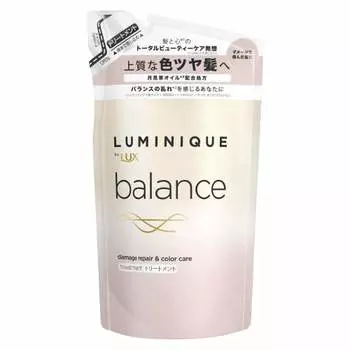 Кондиционер для восстановления и ухода за цветом волос LUX Luminique Balance Damage Repair & Color Care (лечение) Наполнитель 350г