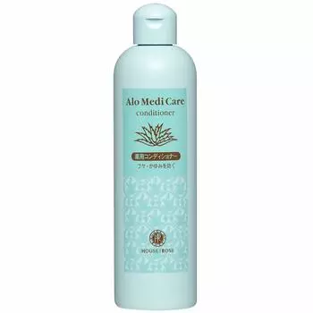 Кондиционер House of Rose Alo Medicare Medicated Conditioner 300 мл. Ополаскиватель для волос от перхоти, зуда и запаха кожи головы. Сделано в Японии. Подарок для женщин.
