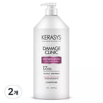 Кондиционер Kerasys Damage Clinic Protein, 1,5 л, 2 шт.
