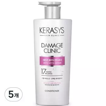 Кондиционер Kerasys Damage Clinic Protein, 600 мл, 5 шт.