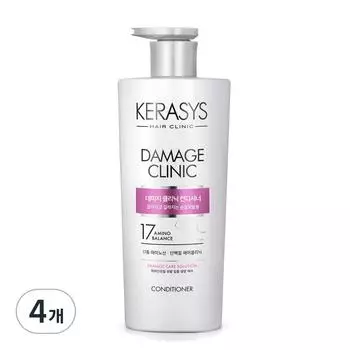 Кондиционер Kerasys Damage Clinic Protein, 750 мл, 4 шт.