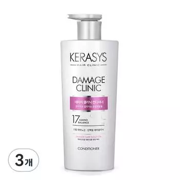 Кондиционер Kerasys Damage Clinic Protein, 750 мл, 3 шт.
