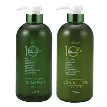 Кондиционер Kumano Bua 10 Essence 700 мл + Шампунь 700 мл, 1 шт.