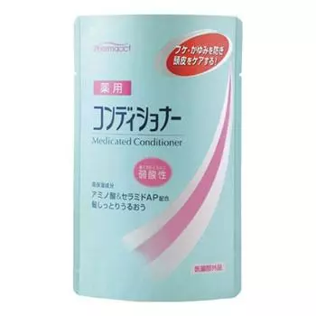 Кондиционер Kumano Medicated Conditioner Mildly Adic, сменный блок, 1 шт., 400 мл