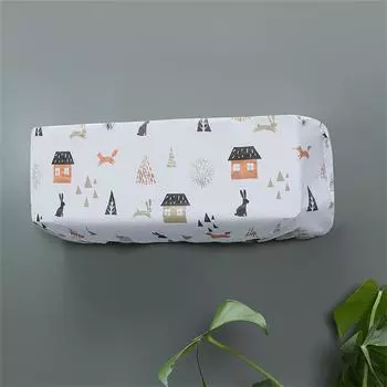 Кондиционер Пылезащитный чехол для настенного монтажа Эластичный чехол для домашнего декора от пыли Водонепроницаемый Легко чистится Свежий узор