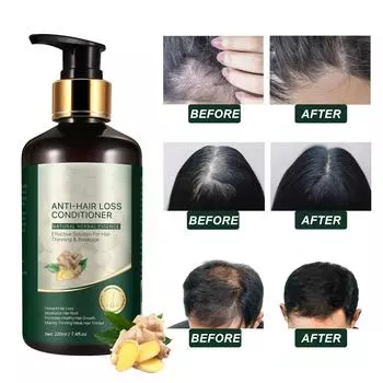 Кондиционер с имбирем, против перхоти и для укрепления волос, глубоко очищающий кондиционер One Size