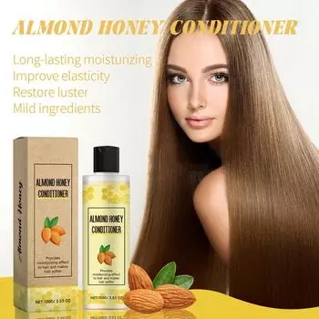Кондиционер с медом эффективно питает волосы и подходит для всех типов волос.. Продолжительное использование восстанавливает здоровье волос жёлтый