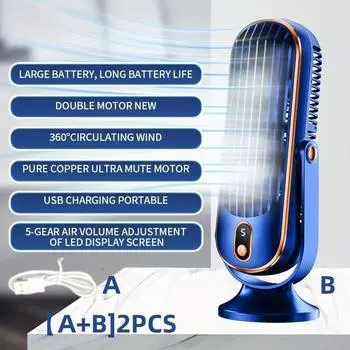 Кондиционер Вентилятор Охлаждения Вентилятор Охлаждения Мобильный Маленький Кондиционер Спальня Кухня Офис Маленький Дом Настольный Охладитель белый
