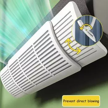 Кондиционер Ветровое стекло Анти-Прямой Обдув Настенный Кондиционер Ветровой Дефлектор Универсальный Выдвижной Выходной Дефлектор белый