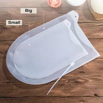 Кондитерские блендеры Антипригарный мешок для замешивания теста Многоразовый мешок для смешивания муки Пищевой силикон Small