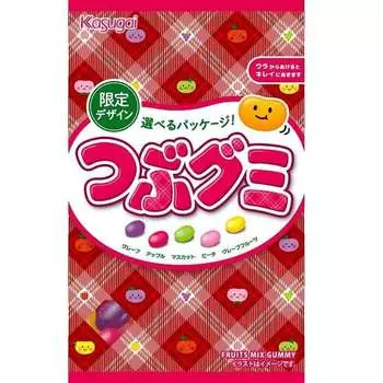 Кондитерские изделия Kasugai «Tsubu Gummi» 80 г Четыре вида упаковок мармеладных конфет с ограниченным сроком действия. Четыре вида упаковок мармеладных конфет с ограниченным сроком действия 1
