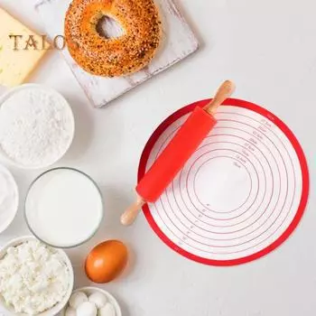 Кондитерский коврик с антипригарным покрытием, инструменты для выпечки, многоразовый профессиональный счетчик, силиконовый коврик для замеса кондитерских изделий, кухонные принадлежности M