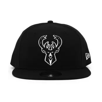 КОНФЕРЕНЦИЯ НБА [New Era] [EASTERN TEAM-BASIC SNAPBACK/BLK-WHT] (Милуоки Бакс) [Элемент]