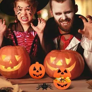 Конфетницы Мини-контейнеры для подарков Закуски Тыквенные реквизиты Костюм Рождественская вечеринка 6Pcs/set