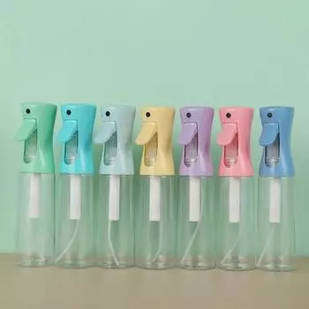 Конфетные цвета 200 мл 300 мл Парикмахерский длинный аэрозольный баллончик Пустой многоразовый флакон для тумана Салон Парикмахерские Инструменты для волос Распылитель воды Красота