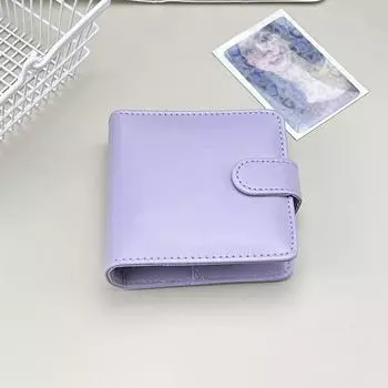 Конфетный цвет 3 в 1 ПУ кожаный биндер обложка для фотокарточек милый K-pop блокнот на кольцах книга для коллекционирования альбом для хранения фотокарточек канцелярские товары